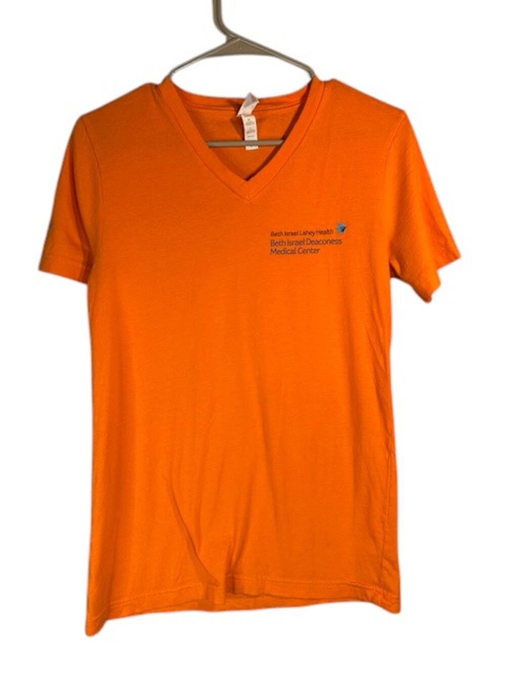 Bella + Canvas Orange Short Sleeve Cotton Beth Israel Radiology T-Shirt Women SM